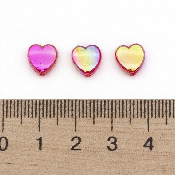 Декоративні намистинки для творчості Сердечка Будинок Бусин УТ100029498 в упаковці 130 шт | Зображення 1