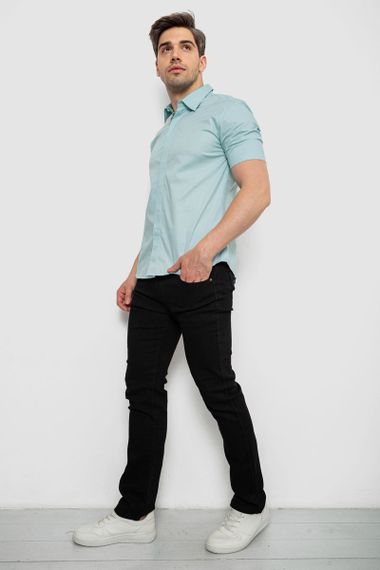 Рубашка мужская однотонная, цвет оливковый, 214R6917-3 | Зображення 1