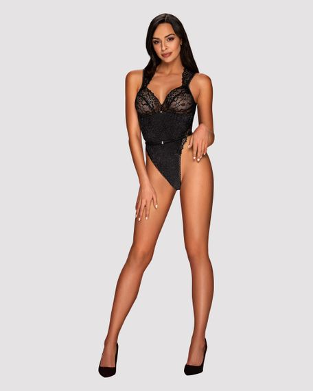 Боді Obsessive Elisetta Black S/M Sex Aura | Зображення 4