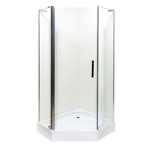 Душова кабіна INSANA Ethna Clear P91 з розмірами 90x90x200 і мілким піддоном