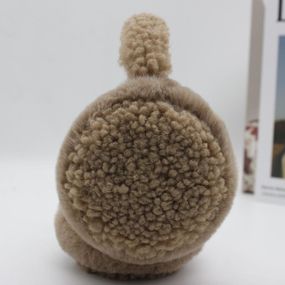Теплі навушники буклє баранчик Коричневий One Size (606)