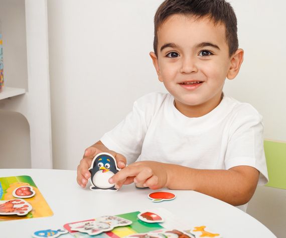 Гра настільна На липучках "Хто що їсть?" Vladi Toys VT1302-27 (укр) | Зображення 1