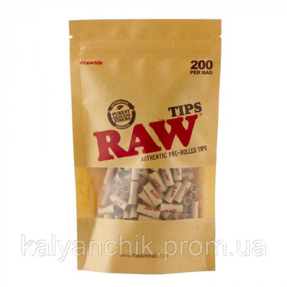 Фільтри RAW Authentic PreRolled 200 шт/уп | Зображення 1