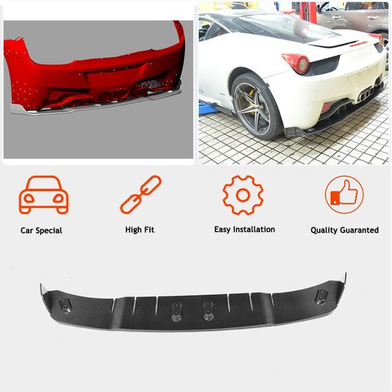 Спойлер V3 (2011-2013, Карбон) для Ferrari 458 Italia рр | Зображення 1