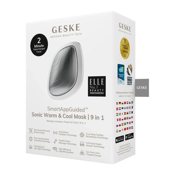 Ультразвуковая маска тепло и холод GESKE Sonic Warm&Cool Mask 9в1 white, Белый | Зображення 7