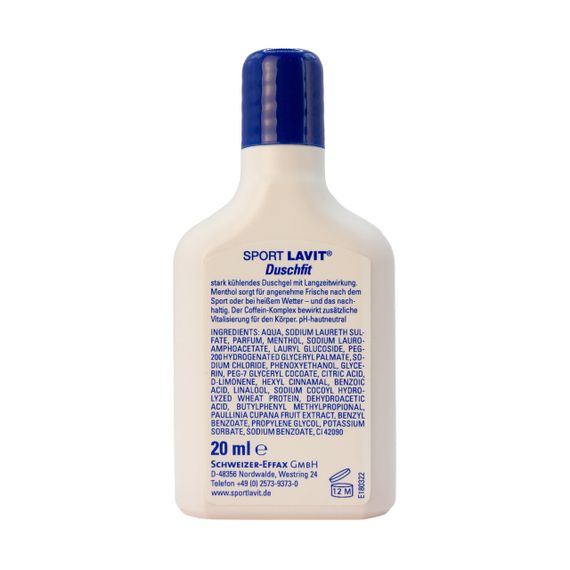 Гель для душу Sport Lavit Duschfit Grapefruit 20 мл Mini, Дорожній гель для душу грейпфрут, Гель heysport міні охолоджуючий | Зображення 1