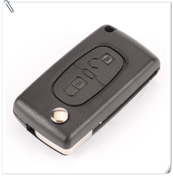 Смарт-ключ Peugeot 107 207 307 307 407 607 Citroen C2 C3 C4 C5 C6 на 2 кнопки FSK | Зображення 1