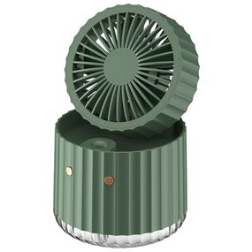 Настільний вентилятор Rapid Cooling 3in1 з водяним охолодженням і підсвічуванням 1200 mAh Green