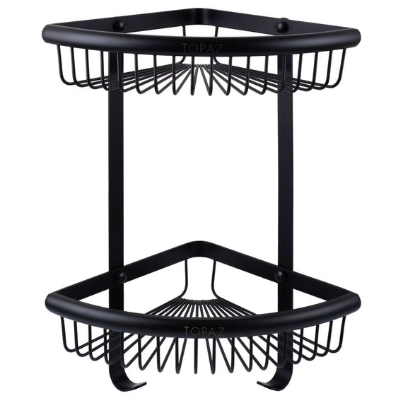 Поличка кутова подвійна TOPAZ TKB-4115-2-BL