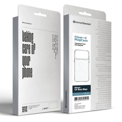 Чехол для мобильного телефона Armorstandart Clear-C MagCase Apple iPhone 17 Pro Max Transparent (ARM87400) | Зображення 4