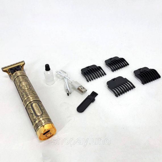 Электробритва для головы Hair Clipper WS-T99, Многофункциональная аккумуляторная машинка для стрижки CB-74 | Зображення 4