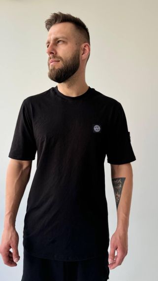 Чоловічий літній костюм Stone Island чорний | Зображення 3
