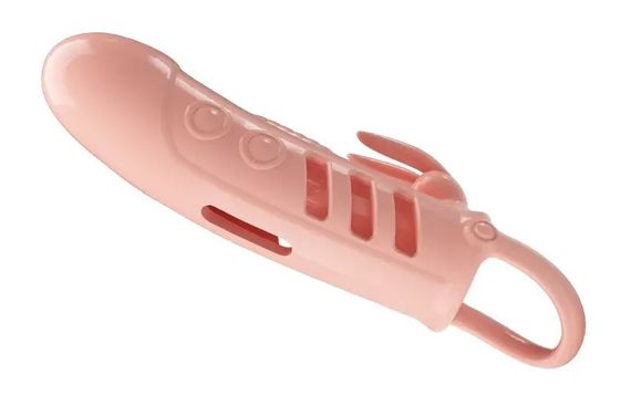 Подовжувальна насадка з вібростимуляцією (на 2,5 см) PRETTY LOVE — PENIS SLEEVE Sloane Sex Aura | Зображення 4