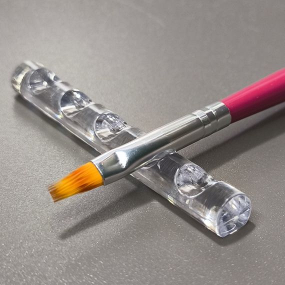 Прозора підставка для пензликів (вузька)