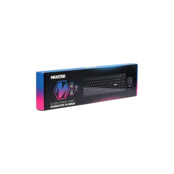 Комплект Maxxter KMS-WCM-02B-UA Wireless UA Black (KMS-WCM-02B-UA) | Зображення 4