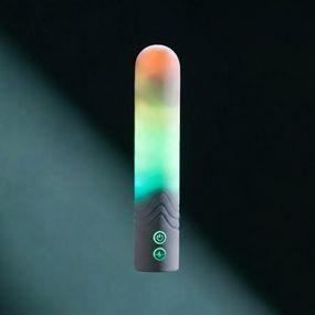 Вибропуля с RGB-подсветкой и управлением через приложение Illumination The Bullet, белая, 9,7 × 2,8 Sex Aura