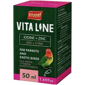 Вітаміни для птахів Vitapol Vitaline Iodine+Zink йод та цінк 50 мл (5904479042675)