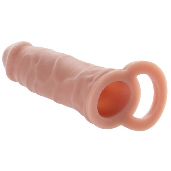 Насадка реалістична Size-Up пеніс, що подовжує, бежева sexstyle | Зображення 5