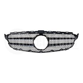 Решетка радиатора Mercedes Benz W205 14-18 (хром/чёрн), AutoTechteile, 140 8800, 140 8808