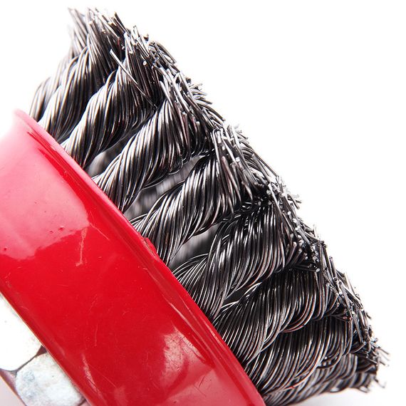 Щітка чаша сталеві витки 75 мм (УШМ) APRO 8304391