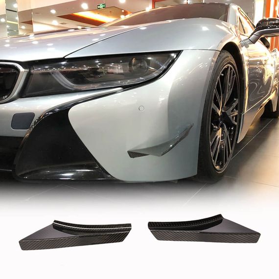 Накладки на передній бампер Flap (Карбон) для BMW I8 2014-2020 рр
