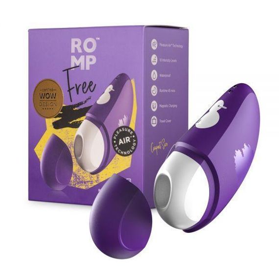 Вакуумный клиторальный стимулятор Romp Free Violet Sex Aura