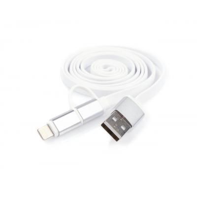 Дата кабель USB 2.0 AM to Micro 5P&amp;Lightning 1.0m Vinga (USBAMMICRO&amp;Lightning-1.0) (USBAMMICRO&amp;Lightning-1.0)