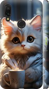 Чохол на Xiaomi Redmi 7 Білий кіт "5646m-1669-2448"