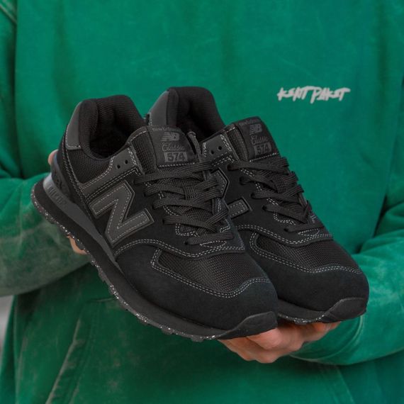 Демісезонні кросівки New Balance 574 колір чорний | Зображення 3