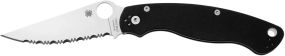 Ніж Spyderco Military 2 Serrated Black
