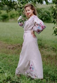 Платье  вышиванка взрослое в пол