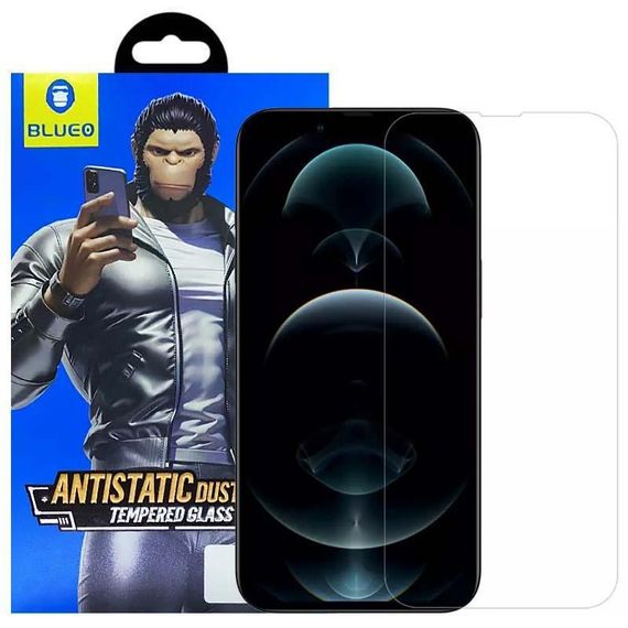 Захисне 2.5D скло Blueo Full Cover HD Clear Apple iPhone 13 Pro / 13 / 14 / 16e (6.1") Прозрачное