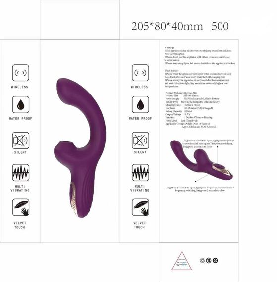 Вібратор Lila 7 modes of Bump & vibration, heating Sex Aura | Зображення 2