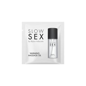 Пробник разогревающего съедобного массажного масла Bijoux Indiscrets Slow Sex Warming massage oil
