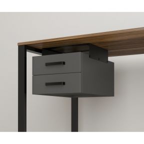 Навесной ящик для стола Loft Design BX-2 двойной антрацит