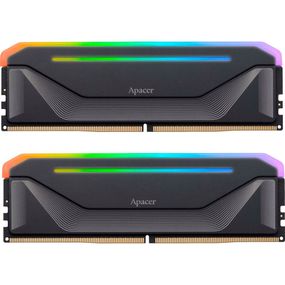 Модуль пам&#039;яті для комп&#039;ютера DDR5 32GB (2x16GB) 5200 MHz NOX RGB Black Apacer (AH5U32G52C522NBAA-2)