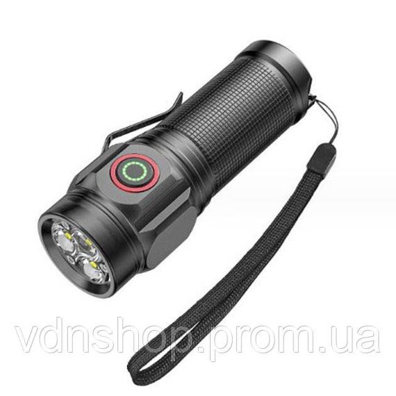 Кишеньковий тактичний ліхтар W5182-3XHP360, LED ліхтар потужний на вулицю Ручний cob KA-25 | Зображення 7