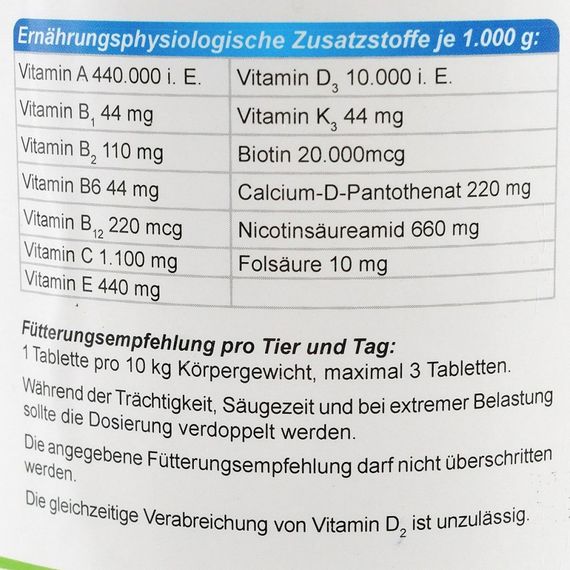 Вітамінний комплекс Canina V25 Vitamintabletten для собак 700 г 210 табл. | Зображення 5
