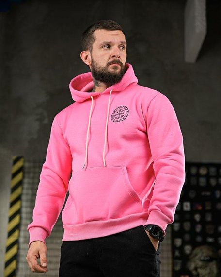 Милитари худи на флисе GENESIS  Руны pink ПП8072 | Зображення 2