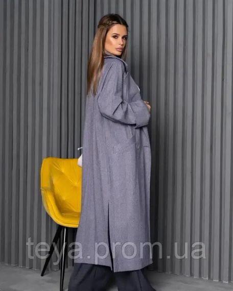 Пальто колір сірий розміри S, M, L, XL, XXL, 3XL FI_008871 | Зображення 1