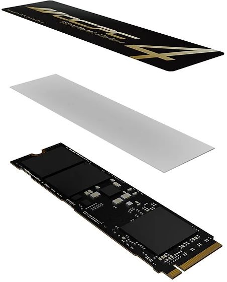 SSD 4Tb OCPC MBL-401 Heatsink M.2 2280 NVMe PCIe 4.0 x4, Retail | Зображення 1