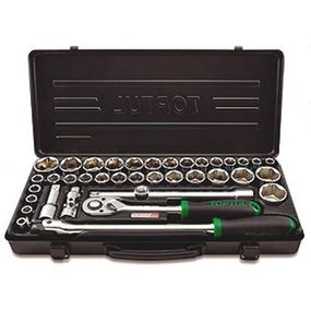 Набір інструментів для авто TOPTUL 1/2" (дюйм +метр.) 38ед. GBB38190