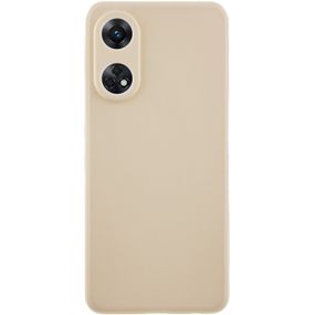 Силиконовый чехол Candy Full Camera для Oppo Reno 8 T 4G Бежевый / Antique White