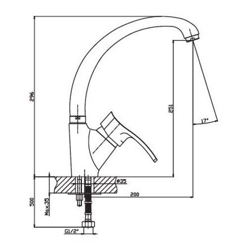 Змішувач для кухні Haiba FOCUS 011 HB0128 | Зображення 1