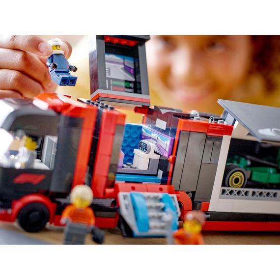 Конструктор LEGO City Вантажівка F1 з автомобілями RB20 та AMR24 (60445) | Зображення 9