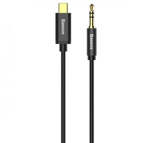 Аудио кабель Aux Baseus Yiven Type-C Male to 3.5mm Male M01 (1m) (CAM01-01) Black