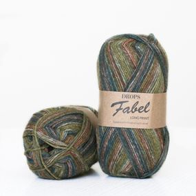 Drops Fabel - Long print, 650 Forest