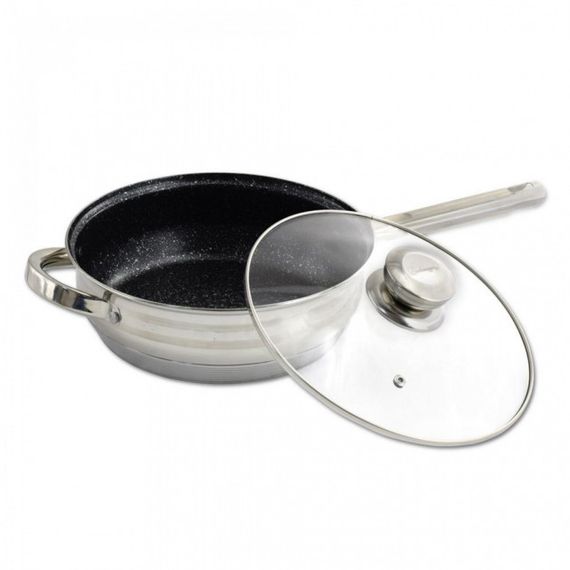 Набір кухонного посуду RB-601 для всіх видів плит із 12 предметів зі скляними кришками з паровипуском (12820_5026) | Зображення 5