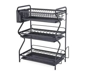 Сушка для посуды настольная Edenberg EB-17987 53x54x24 см черная