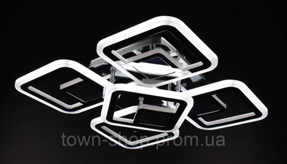 Люстра потолочная LED с пультом A2720/4+1S-3D-ch Хром 10х40х40 см. | Зображення 1
